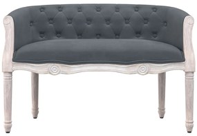 vidaXL Πάγκος Σκούρο Γκρι 98 x 56 x 69 εκ. Βελούδινος