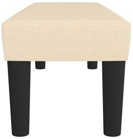 vidaXL Πάγκος Κρεμ 100x30x30 εκ. Υφασμάτινος