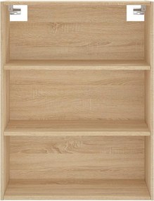vidaXL Ντουλάπι Sonoma δρυς 69,5 x 34 x 180 εκ. από Επεξεργασμένο Ξύλο