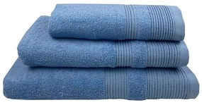 Πετσέτες 983 (Σετ 3τμχ) Blue Astron Towels Set 80x150cm 100% Βαμβάκι