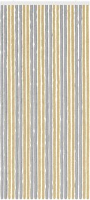 vidaXL Κουρτίνα εντόμων Chenille Γκρι και Μπεζ 100 x 220 cm 100% PP