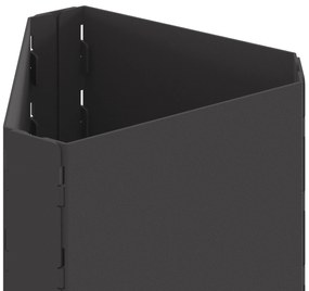 vidaXL Τζάκι με Καμινάδα Μαύρο 50x43x52 εκ Ατσάλι