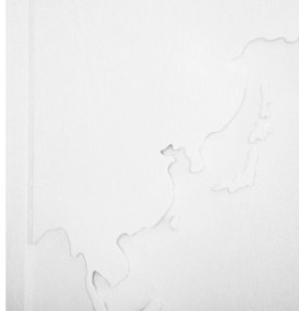 ΠΙΝΑΚΑΣ 3-ΠΤΥΧΟΣ WORLD MAP SANTORINI HM4504 MDF ΣΕ ΥΠΟΛΕΥΚΟ ΧΡΩΜΑ 180x4(πάχος)x120Υεκ.