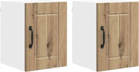 vidaXL Ντουλάπα Τοίχου LUCCA 2 pcs Artisan Δρυς Επεξεργασμένο Ξύλο