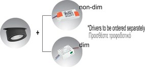 LED Σποτ Χωνευτό Κινητό Mira 15W 3000K 15-45° ⌀10,5cm Λευκό
