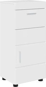vidaXL Σετ Επίπλων Μπάνιου TULUM 4 pcs Υψηλής γυαλάδας λευκό