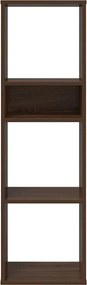 vidaXL Βιβλιοθήκη Καφέ Δρυς 34x31x112 εκ. από Επεξεργασμένο Ξύλο