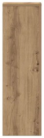 vidaXL Βάσεις Φυτών 2 τεμ. Αρτισιανή Δρυς 25x25x80 εκ. Επεξ. Ξύλο