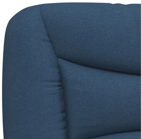 vidaXL Κρεβάτι Μπλε 140x190 εκ. Υφασμάτινο