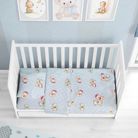 Σεντόνια Κούνιας (Σετ) Dimcol Two Lovely Bears 64 Ciel