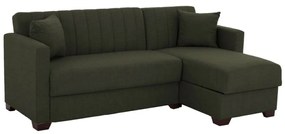 Καναπές Κρεβάτι Γωνία Ghufran HM3244.05 Αναστρέψιμη 200x133x77cm Dark Olive