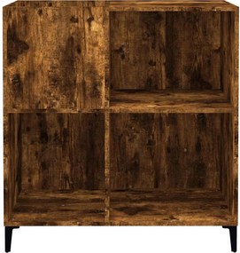 vidaXL Δισκοθήκη Καπνιστή Δρυς 84,5 x 38 x 89 εκ. από Επεξεργ. Ξύλο