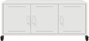 vidaXL Έπιπλο Τηλεόρασης Λευκό 100,5x39x43,5 εκ. Ατσάλι