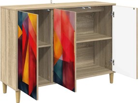 vidaXL Πλαϊνό γραφείο HEESCH Sonoma 102 x 33 x 75 εκ.