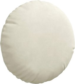 vidaXL Μαξιλάρια καθισμάτων 2 pcs Βελούδο Κρεμ Ø30 x 13 εκ