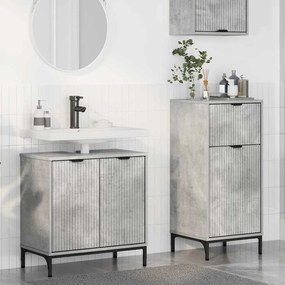 vidaXL Σετ Επίπλων Μπάνιου 2 pcs Γκρι σκυροδέματος 39.5 x 36 x 88 εκ