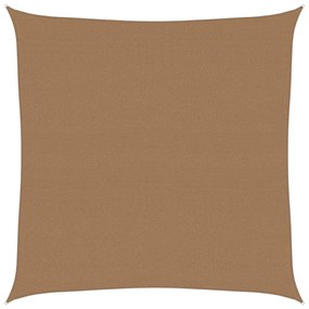 vidaXL Πανί Σκίασης Taupe 5 x 5 μ. από HDPE 160 γρ./μ²