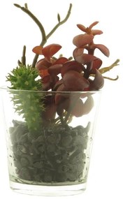 Supergreens Τεχνητό Φυτό Παχύφυτο Κόκκινο 13 εκ