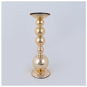 Κηροπήγιο Μεταλλικό Χρυσό 10x38cm 752-24083 Estheti 752-24083 Χρυσό