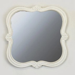 Καθρέπτης Τοίχου 751-10029 51x2,5x51cm White Estheti Home Wood