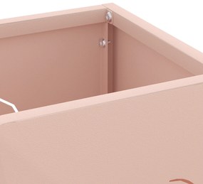 vidaXL Βάση Ομπρελών Ροζ Μέταλλο Μεσαία Ορθογώνια Μοντέρνα
