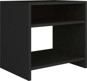 vidaXL Κομοδίνα 2 τεμ. Μαύρα 40 x 30 x 40 εκ. από Επεξ. Ξύλο