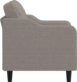 vidaXL Πολυθρόνα Taupe 60 εκ. Υφασμάτινη