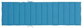 vidaXL Μαξιλάρι Ξαπλώστρας Μπλε Ρουά 200 x 70 x 3εκ. από Ύφασμα Oxford