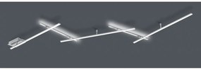 Πλαφονιέρα Φωτιστικό Οροφής LED 25W Νίκελ Ματ Up Down 245cm Switch Dimmer Indira 674610507 Trio Lighting-674610507-Νίκελ Ματ 674610507