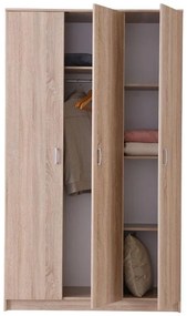 Ντουλάπα Hana 3K Sonoma 120x52x205 εκ. 120x52x205 εκ.