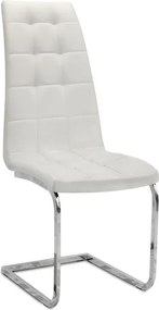 Σετ τραπεζαρία 5τμχ Darlen - Vela Megapap χρώμα λευκό 125x72x74εκ.