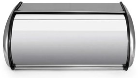 Muhler MR-3523 Ψωμιέρα με Καπάκι Μεταλλική σε Ασημί Χρώμα 35x23x14.5cm