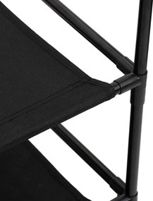 vidaXL Ντουλάπι με 6 Συρτάρια Μαύρο 55x29x55 εκ. Ατσάλι