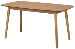 Τραπέζι Oakland D101, Δρυς, 76x80x150cm, 24 kg, Ινοσανίδες μέσης πυκνότητας, Φυσικό ξύλο καπλαμά, Ξύλο, Ξύλο: Δρυς | Epipla1.gr