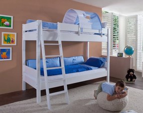 Σετ Κουκέτας Στεφανία - Λευκός Σκελετός - Σιέλ/Λευκό