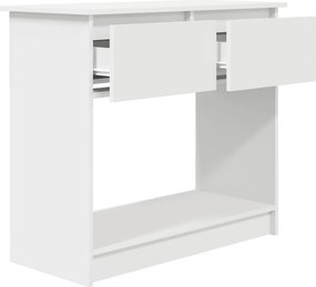 vidaXL Τραπέζι κονσόλας με συρτάρια Λευκό 85,5x38,5x74,5 cm