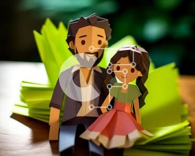 Intra Συλλεκτικό Ξύλινο Παζλ Plywood 4mm - Παιχνιδιάρικες χάρτινες κοπές σε πράσινα φύλλα Σε Ξύλινο Κουτί - Διαστάσεις Puzzle: 10x10 cm – 25 κομμάτια