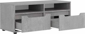 vidaXL ντουλάπι τηλεόρασης VISNES Γκρι μπετόν 100x40x38 cm