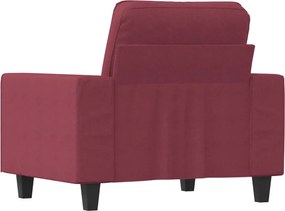 vidaXL Πολυθρόνα Σαλονιού Μπορντό 60 εκ. Υφασμάτινη