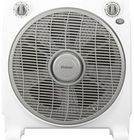 Ανεμιστήρας Box Fan PRBF-80452 Primo 12'' 30εκ. Λευκός-Γκρι