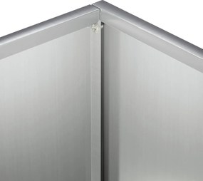 vidaXL Γλάστρα Κήπου 2 τμχ. Ασημί 40 x 20 x 75 εκ.