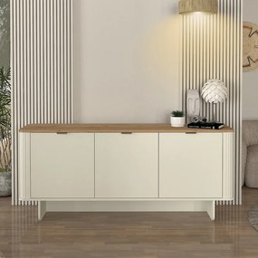 ΜΠΟΥΦΕΣ BOHEMA MEGAPAP ΧΡΩΜΑ IVORY - SEPET OAK 180X47X76,6ΕΚ.