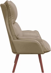 vidaXL Πολυθρόνα Καπουτσίνο 69 x 74 x 93 εκ. Δερματίνη