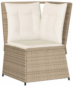 vidaXL Σαλόνι Κήπου Σετ 7 τεμ. Μπεζ Συνθετικό Ρατάν με Μαξιλάρια