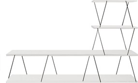 Έπιπλο Τηλεόρασης - Ilgaz - Χρώμα Λευκό - 150x30x93εκ