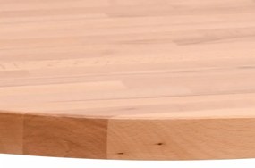 vidaXL Επιφάνεια Τραπεζιού Στρογγυλή Ø80x1,5 εκ. Μασίφ Ξύλο Οξιάς