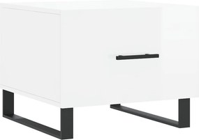 vidaXL Τραπεζάκια Σαλονιού 2 τεμ. Λευκά 50x50x40 εκ Επεξεργασμένο Ξύλο