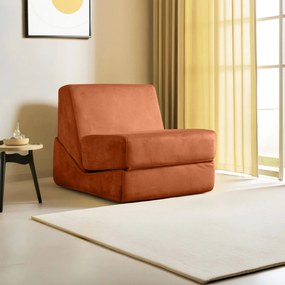 1-Seat Sofa-Bed Origami Convertable - Orange Orange