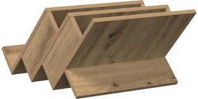 vidaXL Ράφι Περιοδικών με ράφι Artisan Oak 53 x 40 x 28,5 εκ