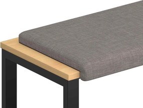vidaXL Μαξιλάρι πάγκου Ύφασμα Taupe Βάθος 35 εκ.